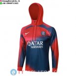 Giacca Felpa Cappuccio Paris Saint Germain 23-24 Rosso Blu