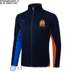 Giacca Lunga Zip Marseille 25-26 Blu Navy