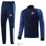 Giacca Set Completo Lunga Zip Puma 22-23 Blu Navy