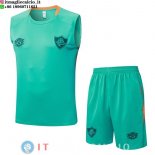 Senza Maniche Set Completo Maglia Fluminense 2025/2026 Verde