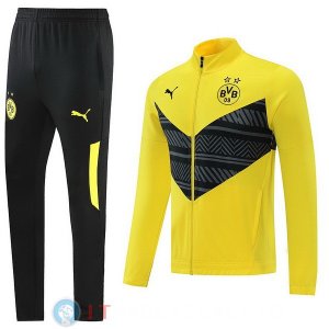 Giacca Set Completo Borussia Dortmund 22-23 Nero Giallo