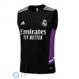 Senza Maniche Maglia Real Madrid 2022/2023 Nero Purpureo