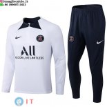 Felpa Da Allenamento Set Completo PSG 22-23 Bianco Nero