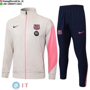 Giacca Set Completo Lunga Zip Barcellona 25-26 Giallo Rosa