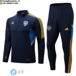 Felpa Da Allenamento Set Completo Boca Juniors 22-23 Blu I Navy