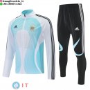 Giacca Full Zip e Pantaloni Allenamento Argentina 2026 Bianco Blu Nero