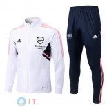 Giacca Set Completo Arsenal 22-23 Bianco Rosa