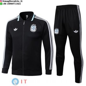 Giacca Full Zip e Pantaloni Allenamento Bambino Argentina 2026 Nero