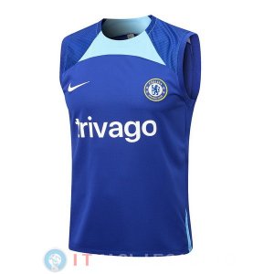 Senza Maniche Maglia Chelseao 2022/2023 I Blu