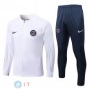 Giacca Bambino Set Completo PSG 2022/2023 Bianco Blu