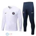 Giacca Bambino Set Completo PSG 2022/2023 Bianco Blu Giacca Bambino Set Completo PSG 2022/2023 Bianco Blu
