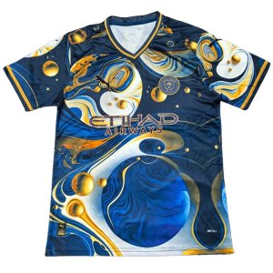 Thailandia Maglia Manchester City Speciale 2025/2026 Nero Blu