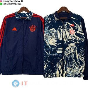 Giacca A Vento Bayern Monaco 23-24 Blu Navy Rosso