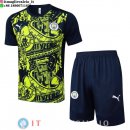 Formazione Set Completo Maglia Manchester city 2024/2025 Verde Blu Navy