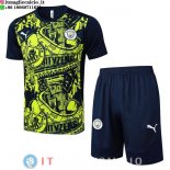 Formazione Set Completo Maglia Manchester city 2024/2025 Verde Blu Navy