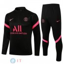 Giacca Set Completo Paris Saint Germain 21-22 Nero II Rosa