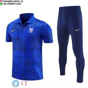 POLO Maglia Set Completo Francia 2026 Blu