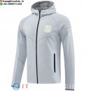 Giacca Felpa Cappuccio Barcellona 25-26 Grigio Luce