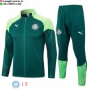 Giacca Set Completo Lunga Zip Palmeiras 25-26 Verde