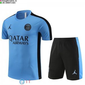 Formazione Maglia Set Completo Paris Saint Germain 2023/2024 Blu Nero