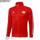 Giacca Lunga Zip Manchester United 25-26 Rosso Giallo