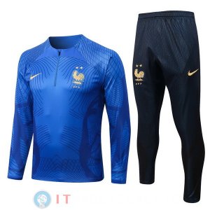 Giacca Bambino Set Completo Francia 2022 Blu