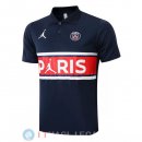 POLO Maglia Paris Saint Germain 2022/2023 Blu Navy Rosso