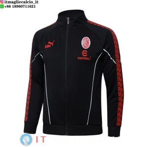 Giacca Full Zip Allenamento AC Milan 25-26 Nero I Rosso