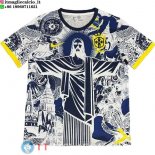 Thailandia Maglia Brasile Speciale 2026 Grigio Bianco Giallo