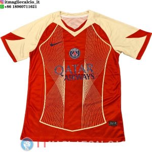 Thailandia Maglia Paris Saint Germain Speciale 2025/2026 Rosso Giallo