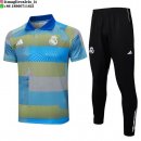 POLO Maglia Set Completo Real Madrid 2025/2026 Blu Giallo Nero