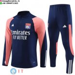 Felpa Da Allenamento Bambino Set Completo Lyon 23-24 Rosa Blu