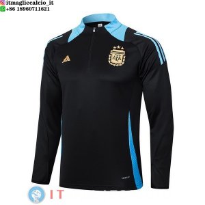 Felpa Da Allenamento Argentina 2024 Nero Blu