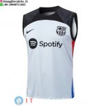 Senza Maniche Maglia Barcellona 2023/2024 Grigio Luce Rosso