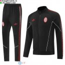 Giacca Lunga Zip Set Completo AC Milan 25-26 Nero