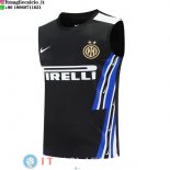 Senza Maniche Maglia Inter Milan 2025/2026 Nero Blu