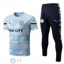 Formazione Set Completo Maglia Manchester city 2022/2023 Blu