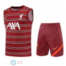 Senza Maniche Set Completo Maglia Liverpool 2022/2023 Rosso