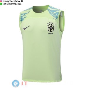 Senza Maniche Maglia Brasile 2023 Verde