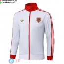 Giacca Lunga Zip Bayern Monaco 25-26 Bianco Rosso