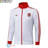 Giacca Lunga Zip Bayern Monaco 25-26 Bianco Rosso