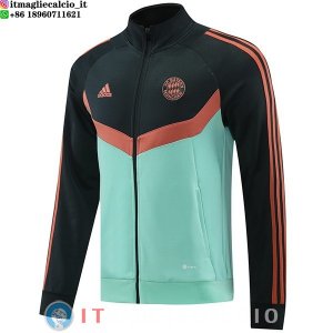 Giacca Lunga Zip Bayern Monaco 25-26 Grigio Verde
