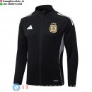 Giacca Full Zip Allenamento Argentina 2026 Nero Grigio