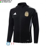 Giacca Full Zip Allenamento Argentina 2026 Nero Grigio