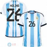 Molina Maglia Argentina Prima Coppa Del Mondo 2022