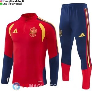 Felpa Da Allenamento Set Completo Spagna 2026 Rosso Blu