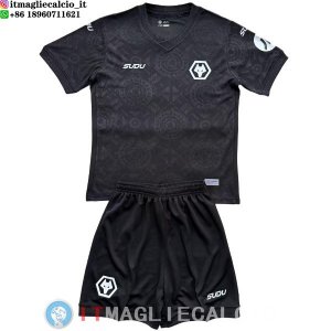 Maglia Bambino Wolves Portiere 2025/2026 Nero