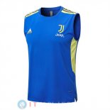 Senza Maniche Maglia Juventus 2022/2023 Blu Giallo