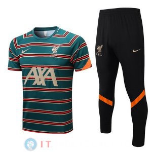 Formazione Maglia Set Completo Liverpool 2022/2023 Verde Arancione Nero