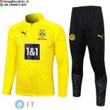 Felpa Da Allenamento Set Completo Borussia Dortmund 23-24 Giallo I Nero